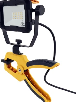 Valonheitin LED Energie, 20W, 1700lm, IP44, puristimella, keltainen