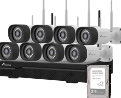 Valvontakamerapaketti Celotron Nivian Professional, 3MP, 8 kameraa, 16 kanavaa, 2Tb