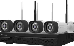 Valvontakamerapaketti Celotron Nivian Professional, 4x3MP kameraa, 10 kanavaa, langaton, yönäkö
