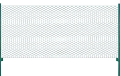 Verkkoaita tolpilla teräs 25x0.75m silmäkoko 25mm vihreä