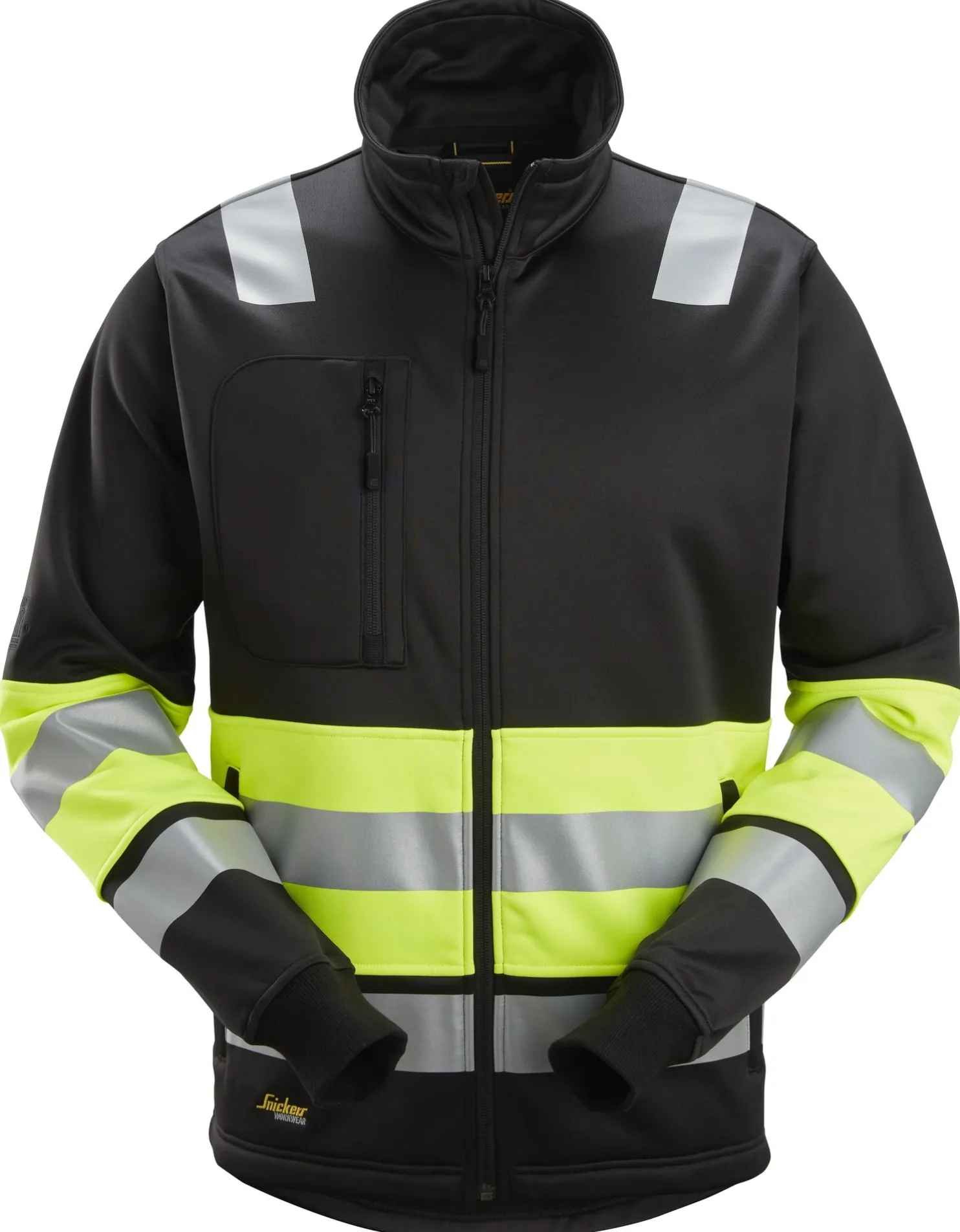 Vetoketjutakki Snickers Workwear 8034 High-Vis lk 1
