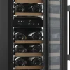 Viinikaappi mQuvée WineCave 800 30D Fullglass WCD30FGB-800, 29.5cm, 2 lämpötila-aluetta, integroitava, musta