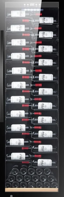 Viinikaappi mQuvée WineExpert 192 Fullglass label-View SW-192BL, 59.5cm, 1 lämpötila-alue, vapaasti seisova, musta
