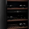 Viinikaappi mQuvée WineExpert 126 Fullglass SW-126B, 59.5cm, 2 lämpötila-aluetta, vapaasti seisova, musta