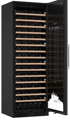 Viinikaappi mQuvée WineStore 177, 59.5cm, 1 lämpötila-alue, integroitava, musta
