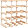Viinipulloteline 20 pullolle 46,5x23x46,5 cm täysi mänty (53751)