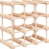 Viinipulloteline 12 pullolle 36x23x36 cm täysi mänty (53750)