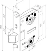 Välioven lukkorunko ST/JME 4260 vasen VL0068 IPP