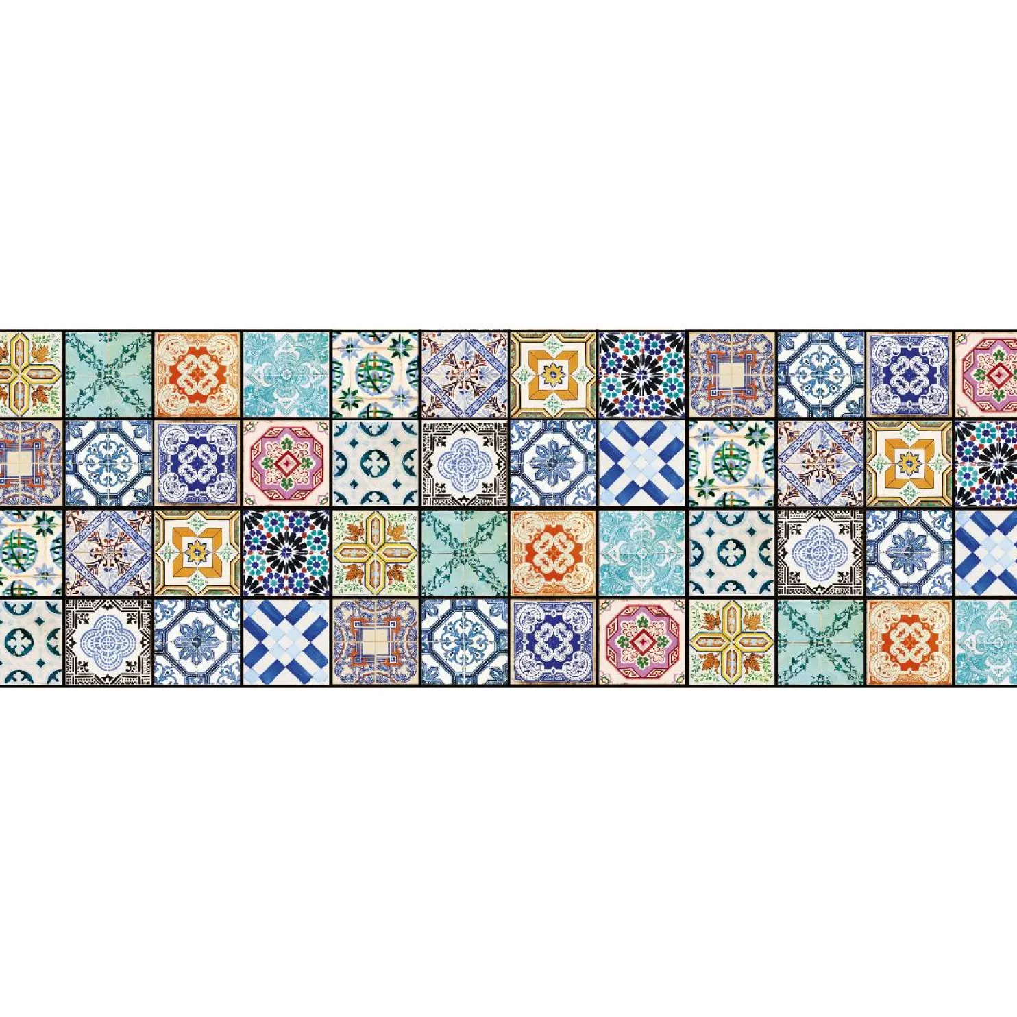 Välitilatarra Dimex Vintage Tiles 180-350x60cm