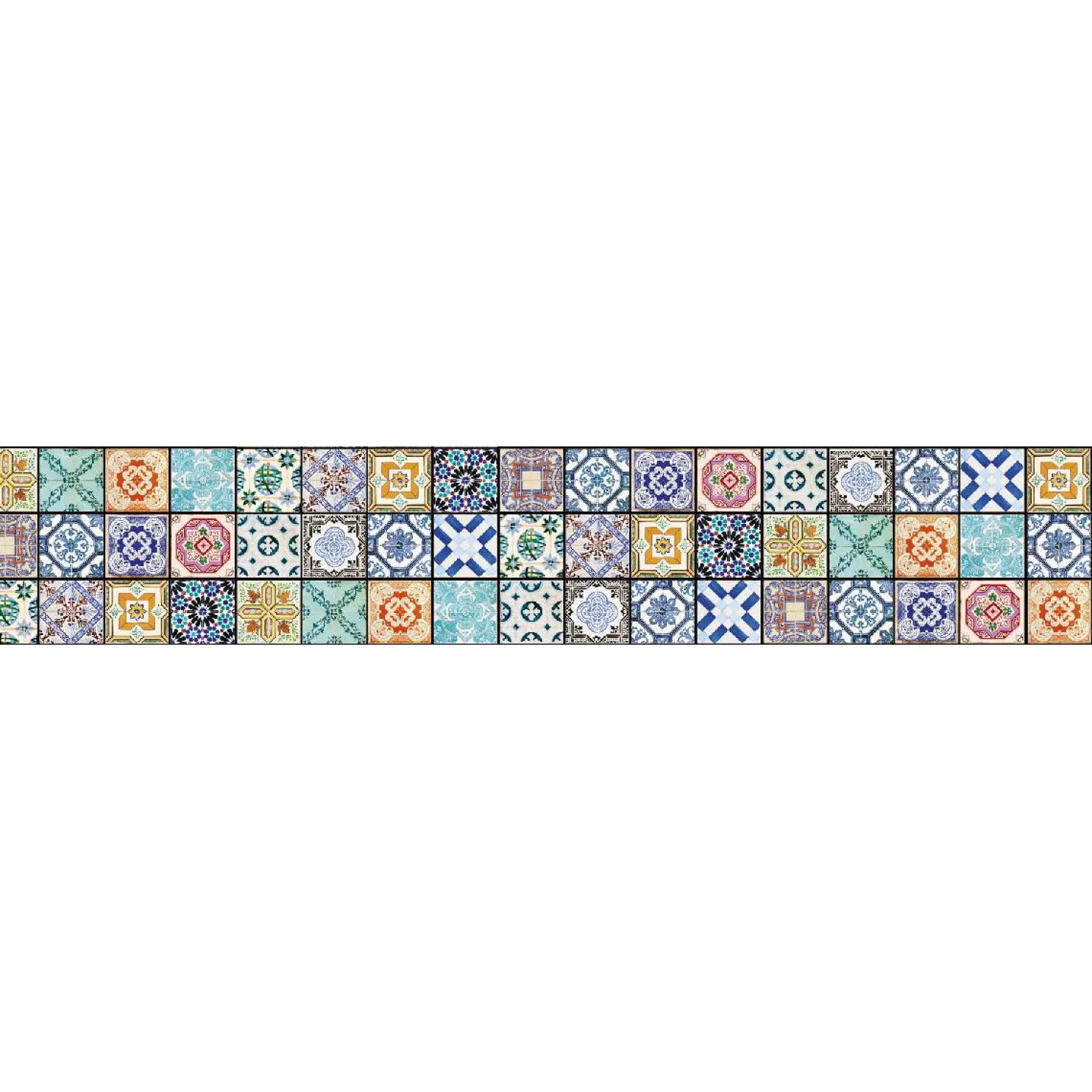 Välitilatarra Dimex Vintage Tiles 180-350x60cm