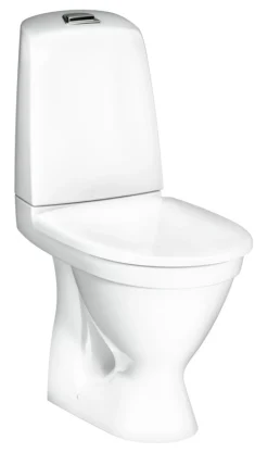 WC-istuin Gustavsberg Nautic 1510 Hygienic Flush piilo-P kaksoishuuhtelu vakiokansi