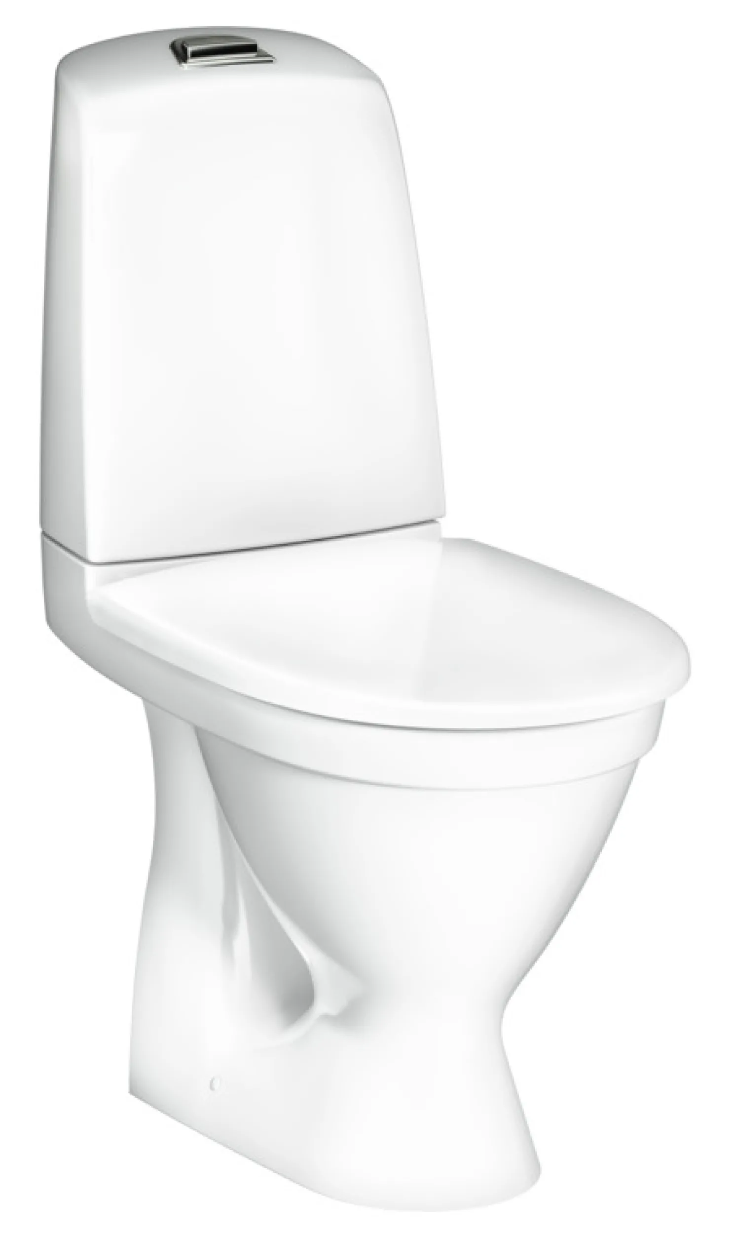 WC-istuin Gustavsberg Nautic 1510 Hygienic Flush piilo-P kaksoishuuhtelu vakiokansi