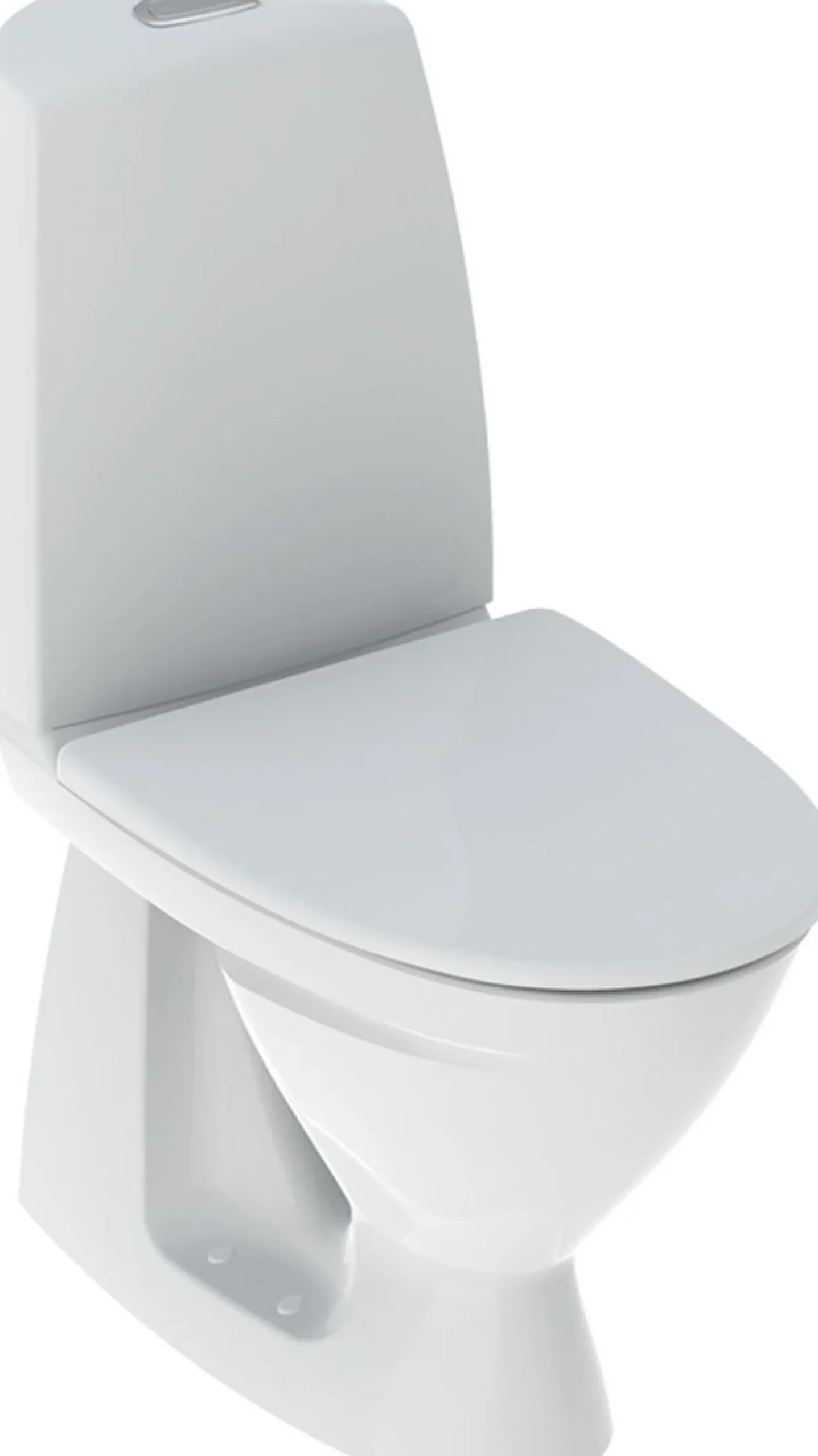 WC-istuin IDO Basic, piilo-S-lukko, 2-huuhtelu, istuinkannella