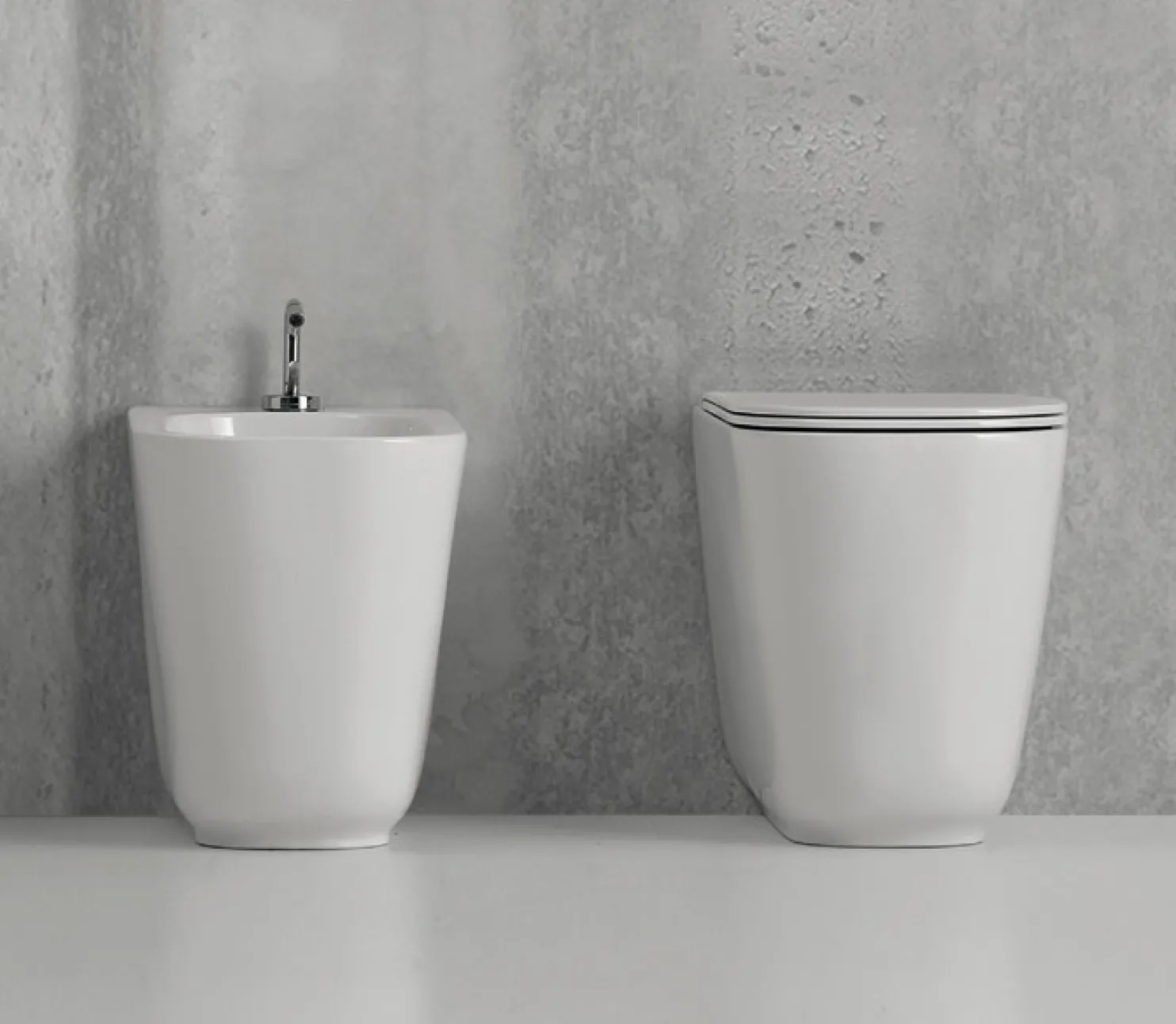 WC-istuin Kerasan Tribeca Rimless 5118 lattiamalli valkoinen