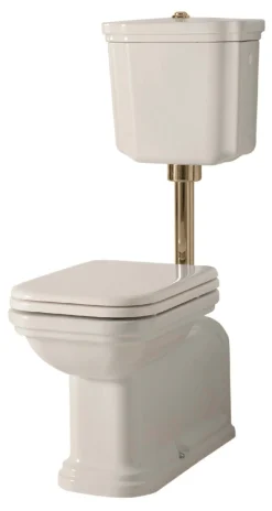 WC-istuin Kerasan Waldorf 2 keraamisella alasäiliöllä pronssi
