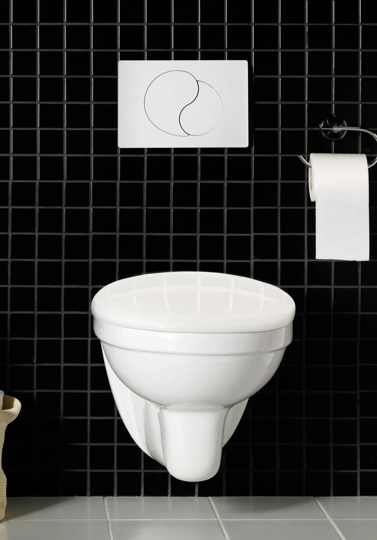 WC-ryhmä Hafa Wall seinä-WC + kansi + painike + huuhtelujärjestelmä valkoinen